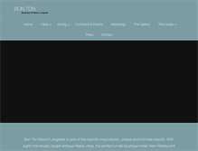 Tablet Screenshot of bontonresort.com